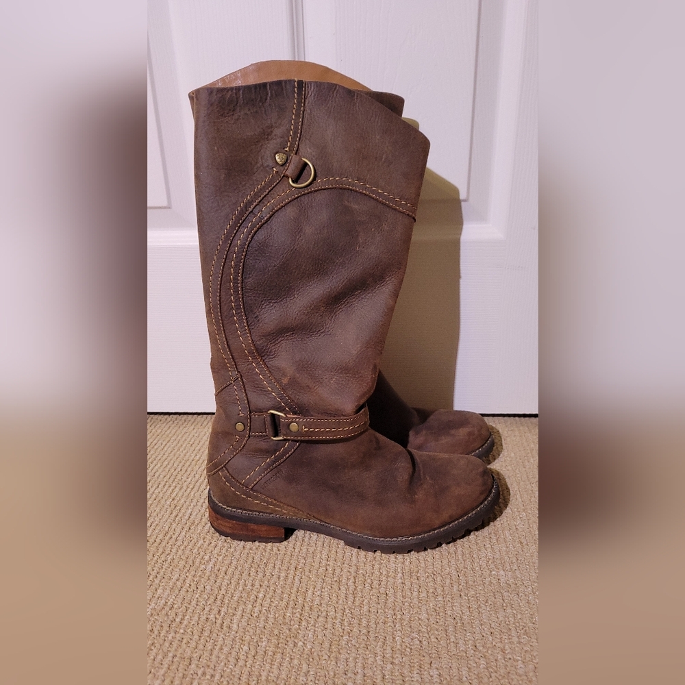 Leather Ariat Dark Brown Boots